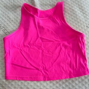 Pink Athletic Crop Top